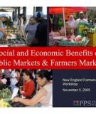The economic benefits  of farmers’ markets