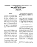 Báo cáo khoa học: "COMPARING TWO GRAMMAR-BASED GENERATION ALGORITHMS: A CASE STUDY"