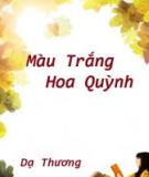 Màu Trắng Hoa Quỳnh