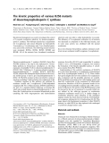 Báo cáo khoa học:  The kinetic properties of various R258 mutants of deacetoxycephalosporin C synthase