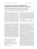 Báo cáo khoa học: The tungsten-containing formate dehydrogenase from Methylobacterium extorquens AM1: Puriﬁcation and properties