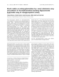 Báo cáo khoa học:  Kinetic studies on endo-b-galactosidase by a novel colorimetric assay and synthesis of N -acetyllactosamine-repeating oligosaccharide b-glycosides using its transglycosylation activity