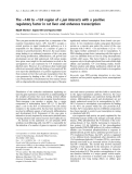 Báo cáo khoa học: The )148 to )124 region of c-jun interacts with a positive regulatory factor in rat liver and enhances transcription Dipali Sharma*, Sujata Ohri and Aparna Dixit