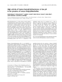 Báo cáo khoa học:  High activity of human butyrylcholinesterase at low pH in the presence of excess butyrylthiocholine