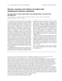 Báo cáo khoa học:  Diversity, taxonomy and evolution of medium-chain dehydrogenase/reductase superfamily