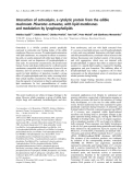 Báo cáo khoa học: Interaction of ostreolysin, a cytolytic protein from the edible mushroom Pleurotus ostreatus, with lipid membranes and modulation by lysophospholipids