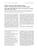 Báo cáo khoa học: Anti-HIV-1 activity of 3-deaza-adenosine analogs Inhibition of S-adenosylhomocysteine hydrolase and nucleotide congeners