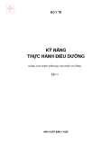 Kỹ năng thực hành điều dưỡng - NXB Y học