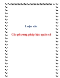 Luận văn :Các phương pháp bảo quản cá