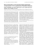 Báo cáo Y học: Role of electrostatics in the interaction between plastocyanin and photosystem I of the cyanobacterium Phormidium laminosum