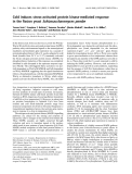 Báo cáo Y học: Cold induces stress-activated protein kinase-mediated response in the ﬁssion yeast Schizosaccharomyces pombe