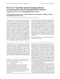 Báo cáo khoa học:  Role of Ca2+/calmodulin regulated signaling pathways in chemoattractant induced neutrophil effector functions Comparison with the role of phosphotidylinositol-3 kinase