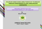 MALAYSIAN RUBBER BOARD (MRB) TRANSFER OF TECHNOLOGY  THROUGH ESTABLISHMENT OF LOCAL SMALLHOLDERS  COOPERATIVE