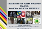 SUSTAINABILITY OF RUBBER INDUSTRY IN  MALAYSIA:  ECONOMIC AND SOCIAL PERSPECTIVE