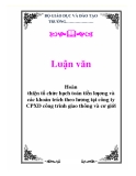 Luận văn: Hoàn thiện tổ chức hạch toán tiền lương và các khoản trích theo lương tại công ty CPXD công trình giao thông và cơ giới