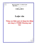 Luận văn: Nâng cao hiệu quả sử dụng lao động tại công ty TNHH Thương mại VIC