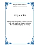 LUẬN VĂN: Một số biện pháp nâng cao hiệu quả sản xuất kinh doanh tại Công ty Cổ phần đầu tư và thương mại An Thắng