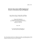 After-hours Power Status of Office Equipment and Inventory of Miscellaneous Plug-Load Equipment
