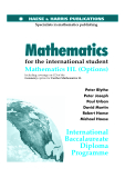 Mathematics for the international student Mathematics HL (Options)