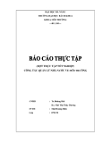 Báo cáo thực tập CÔNG TÁC QUẢN LÝ NHÀ NƯỚC VỀ MÔI TRƯỜNG