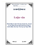 Luận văn kế toán:  Hoàn thiện tổ chức Kế toán doanh thu, chi phí và xác định kết quả kinh doanh tại công ty trách nhiệm hữu hạn Thương mại Ngọc Hiếu