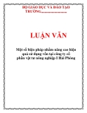  LUẬN VĂN: Một số biện pháp nhằm nâng cao hiệu quả sử dụng vốn tại công ty cổ phần vật tư nông nghiệp I Hải Phòng