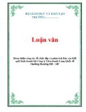 Luận văn: Hoàn thiện công tác tổ chức lập và phân tích Báo cáo Kết quả kinh doanh tại Công ty Liên doanh Làng Quốc tế Hướng Dương GS – HP