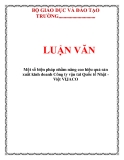 LUẬN VĂN: Một số biện pháp nhằm nâng cao hiệu quả sản xuất kinh doanh Công ty vận tải Quốc tế Nhật Việt VIJACO