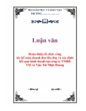 Luận văn: Hoàn thiện tổ chức công tác kế toán doanh thu tiêu thụ và xác định kết quả kinh doanh tại công ty TNHH TM và Vận Tải Nhật Hoàng