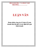 LUẬN VĂN: Hoàn thiện công tác tổ chức kế toán doanh thu,chi phí và xác định kết quả kinh doanh