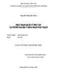 luận văn: THỰC TRANG QUẢN LÝ THỰC TẬP TẠI TRƯỜNG ĐẠI HỌC Y KHOA PHẠM NGỌC THẠCH