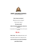 Baby Shower basics
