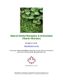 Natural Herbal Remedies & Antioxidant Vitamin Wonders