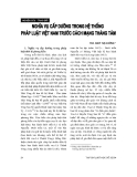 Báo cáo " Nghĩa vụ cấp dưỡng trong hệ thống pháp luật Việt Nam trước Cách mạng tháng Tám"