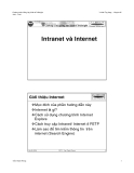 Intranet và Internet