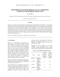 BÁO CÁO "  LIPID PRODUCTION FROM MICROALGAE AS A PROMISING CANDIDATE FOR BIODIESEL PRODUCTION "