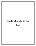 Sandwich quẩy ăn cực hay