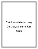 Móc khóa xinh cho cung Cự Giải, Sư Tử và Kim Ngưu