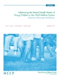 Addressing the Mental Health Needs of Young Children in the Child Welfare System