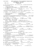 ĐỀ THI THỬ ĐẠI HỌCTRƯỜNG THPT CHUYÊN NGUYỄN BỈNH KHIÊM-QUẢNG NAM MÔN: HOÁ HỌC – NĂM 2009 MÃ ĐỀ: 101