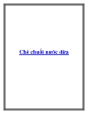 Chè chuối nước dừa