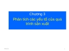 Chương 3  Phân tích các yếu tố của quá trình sản xuất