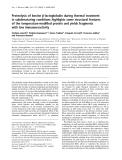 Báo cáo Y học: Proteolysis of bovine b-lactoglobulin during thermal treatment in subdenaturing conditions highlights some structural features of the temperature-modiﬁed protein and yields fragments with low immunoreactivity