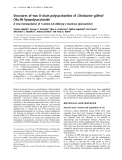 Báo cáo Y học:  Structures of two O-chain polysaccharides of Citrobacter gillenii O9a,9b lipopolysaccharide