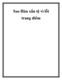 Sao Hàn xấu tệ vì lỗi trang điểm