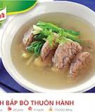 Canh bắp bò thuôn hành