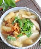 Canh chay thanh nhẹ cho bữa tối