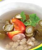 Canh sấu thịt băm