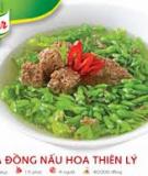 Cua đồng nấu hoa thiên lý