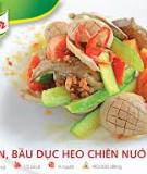 Gan, bầu dục heo chiên nước mắm